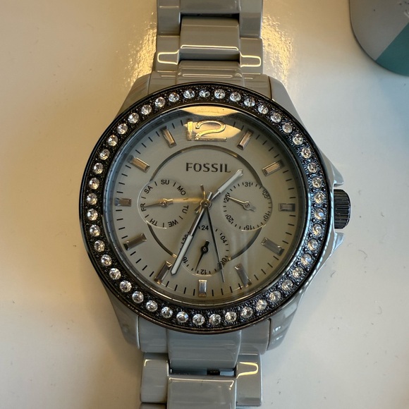 Fossil Silver and Black Women’s Watch
